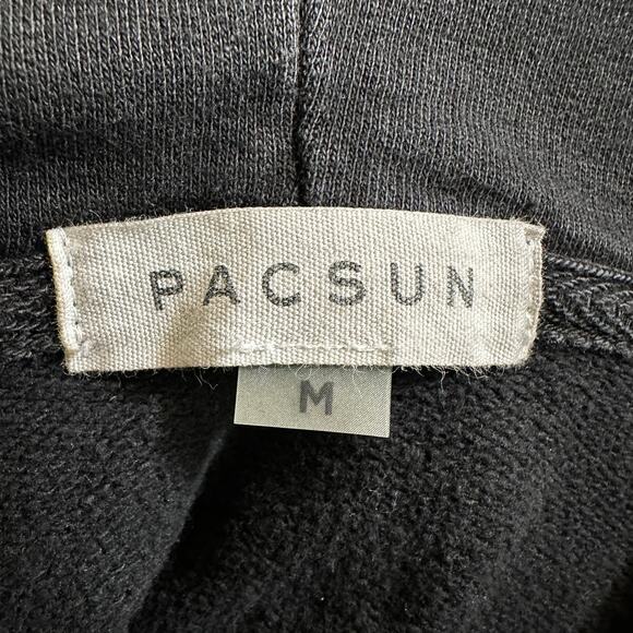 PACSUN Mens Graphic Eagle Madness Pullover Sweatshirt Hoodie Gray Medium Casual - Picture 7 of 8